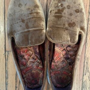 Birdies Velvet Loafers in Brown